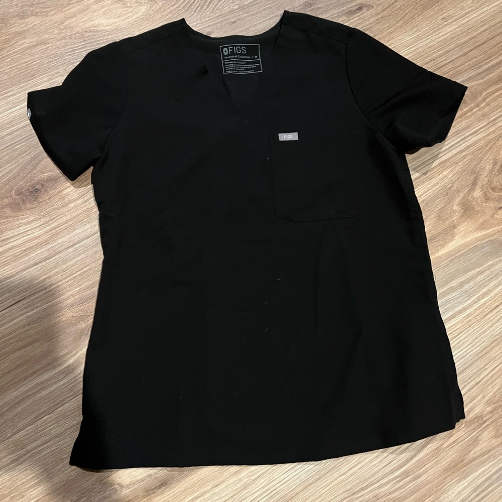 Figs black Catarina scrub top size medium